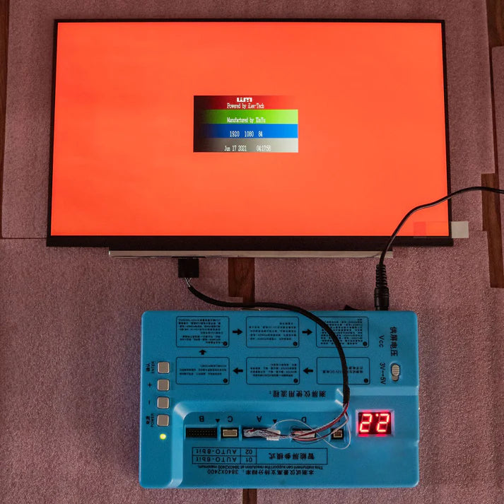 Laptop LCD Screen Universal Tester + 30 pins Connector [LCD Test Box HD FHD UHD 1920x1080 144Hz Refresh Rate