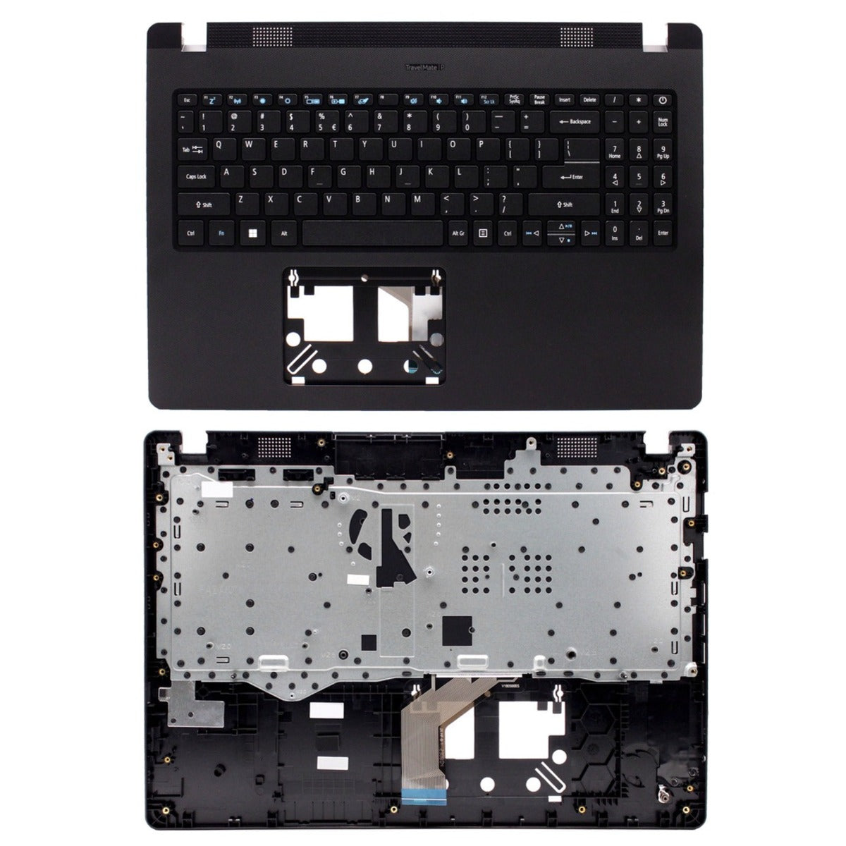 Acer Travelmate P215-52 P215-52G Palmrest Cover US Layout Keyboard 6B.VLUN7.030 Black Non-Backlit