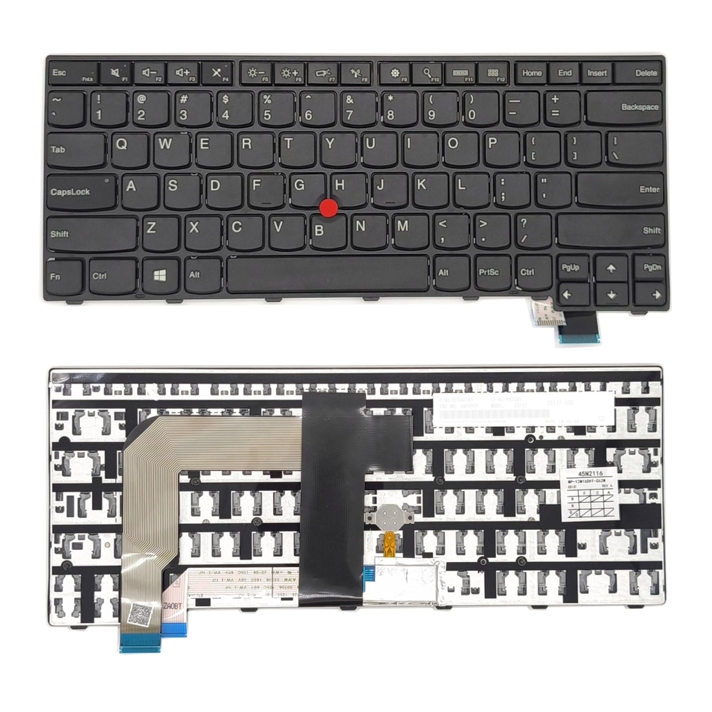 Lenovo SN20L82340 Laptop Non-Backlit US Laptop Replacement Keyboard