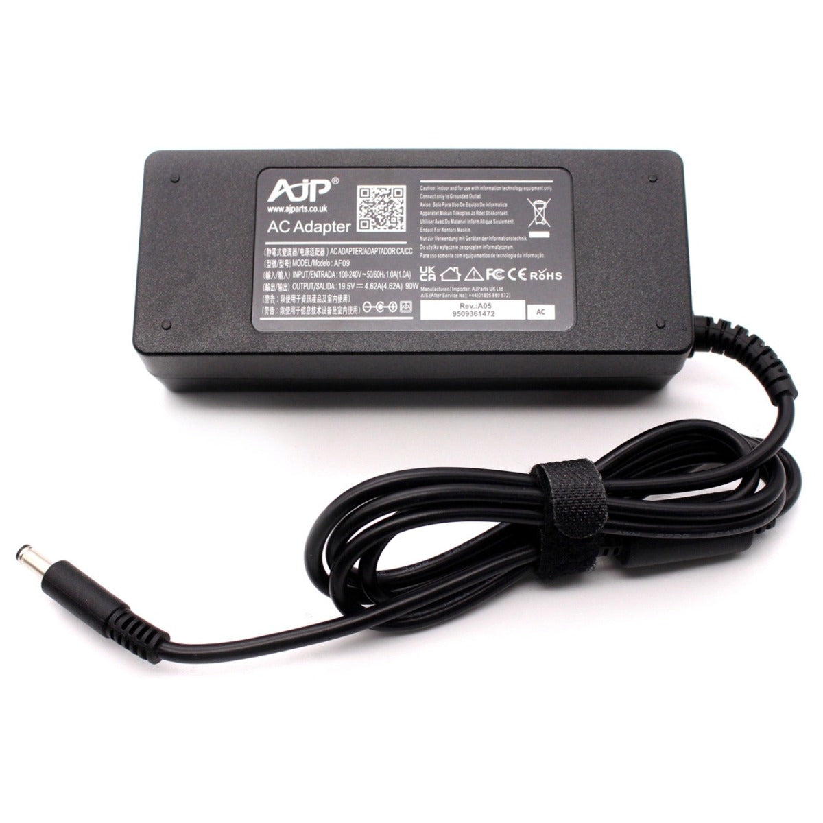 Replacement for AJP BRAND 19.5V 4.62A 90W 4.5mm x 3.0mm AC Power Adapter Charger for Dell Laptop