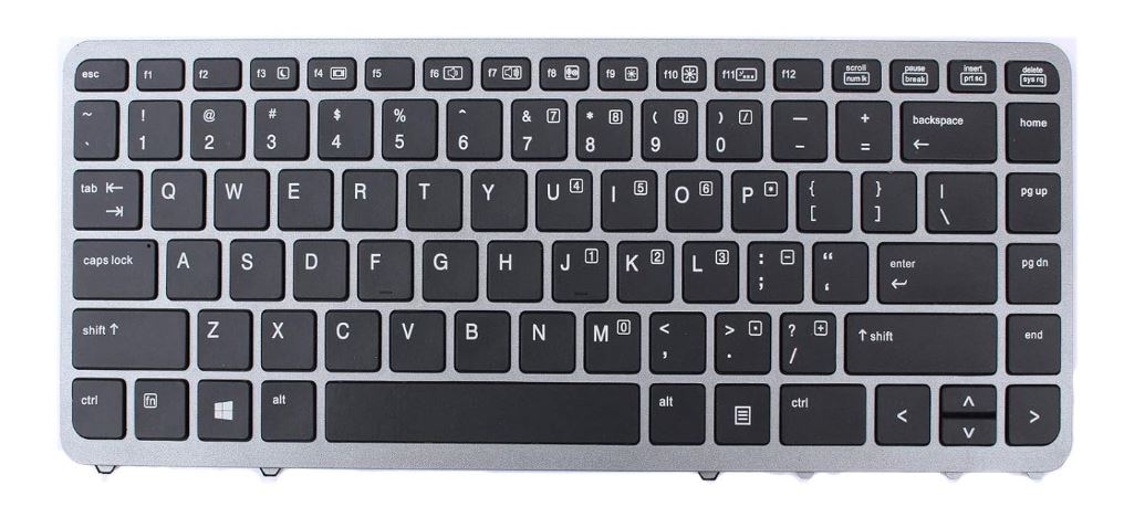 HP EliteBook 840 850 G1 G2 ZBook 14 736654-031 NSK-CP2BV US Layout Non-Backlit Keyboard Silver Laptop Replacement Screen