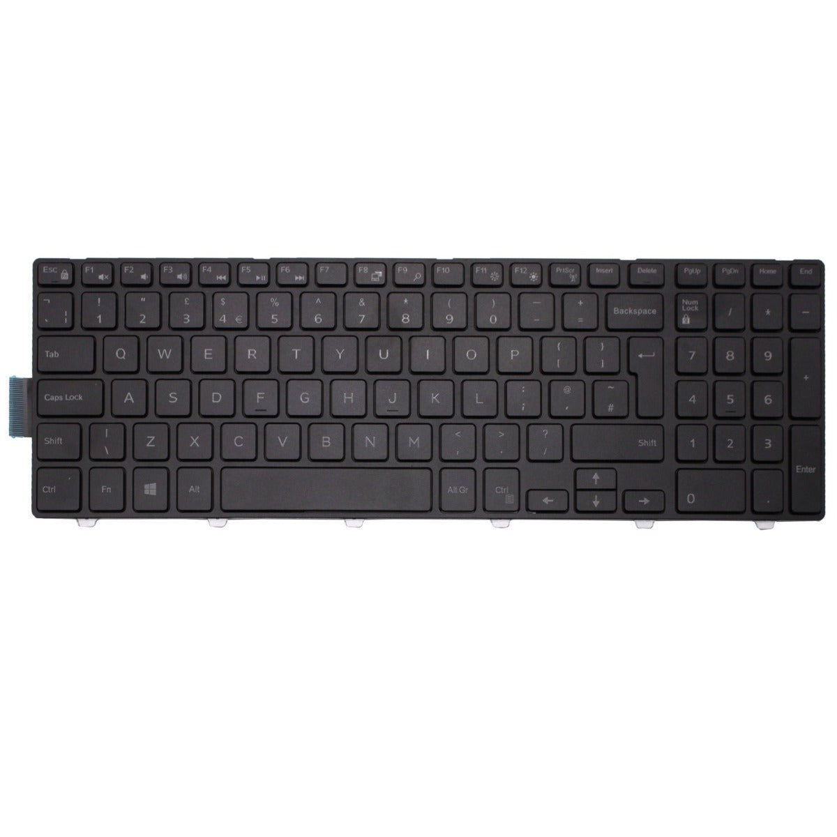 Replacement For Dell Latitude 3580 3560 3570 3550 US Backlit Laptop Keyboard Black
