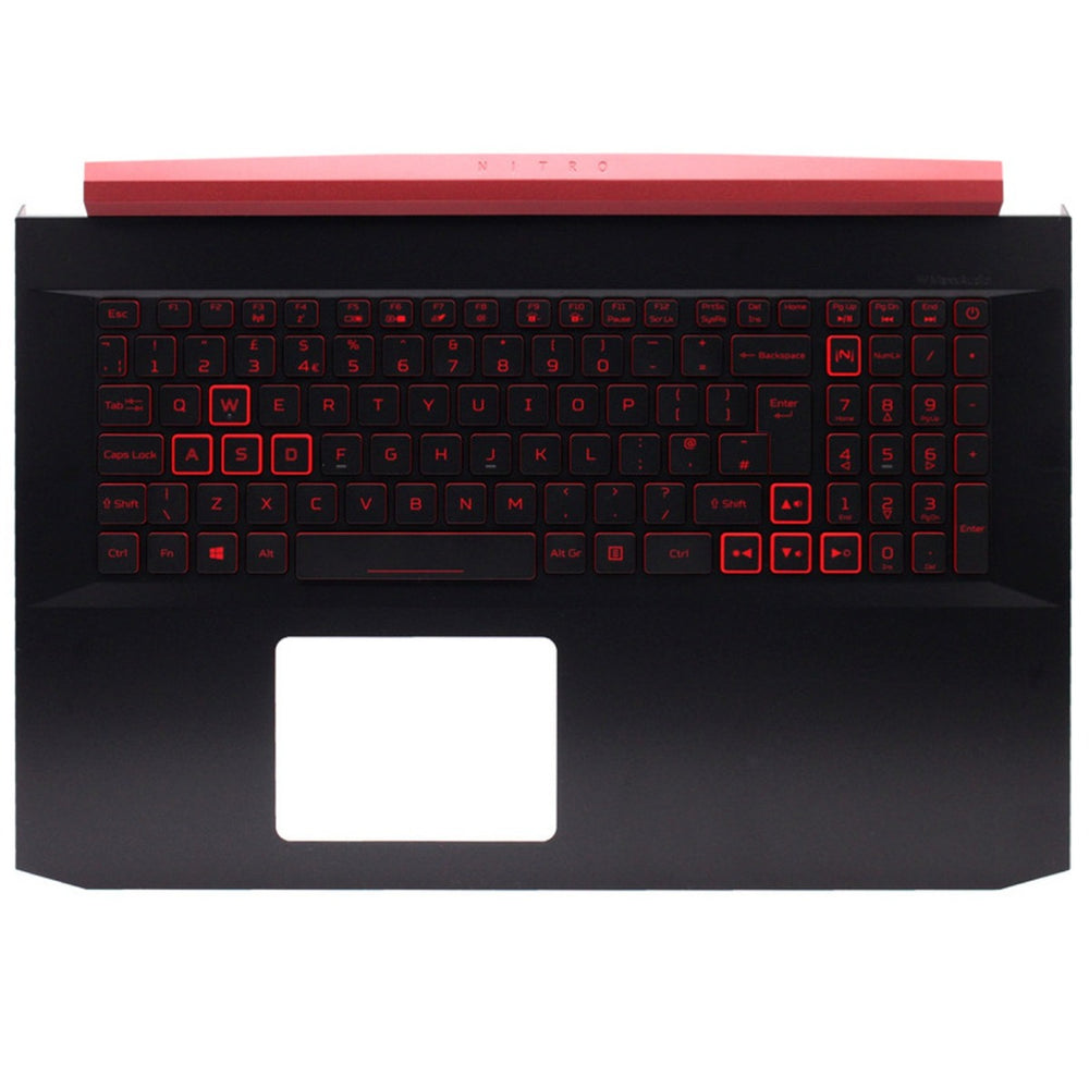 Acer Aspire Nitro AN517-51 Palmrest Cover Keyboard UK Black Non-backlit 6B.Q5EN2.011