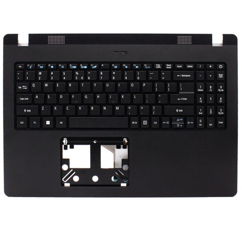Acer Travelmate P215-52 P215-52G Palmrest Cover US Layout Keyboard 6B.VLUN7.030 Black Non-Backlit