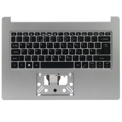 For Acer Aspire 1 A114-33 UK Non-Backlit Layout PalmrestCover Replacement Keyboard Silver