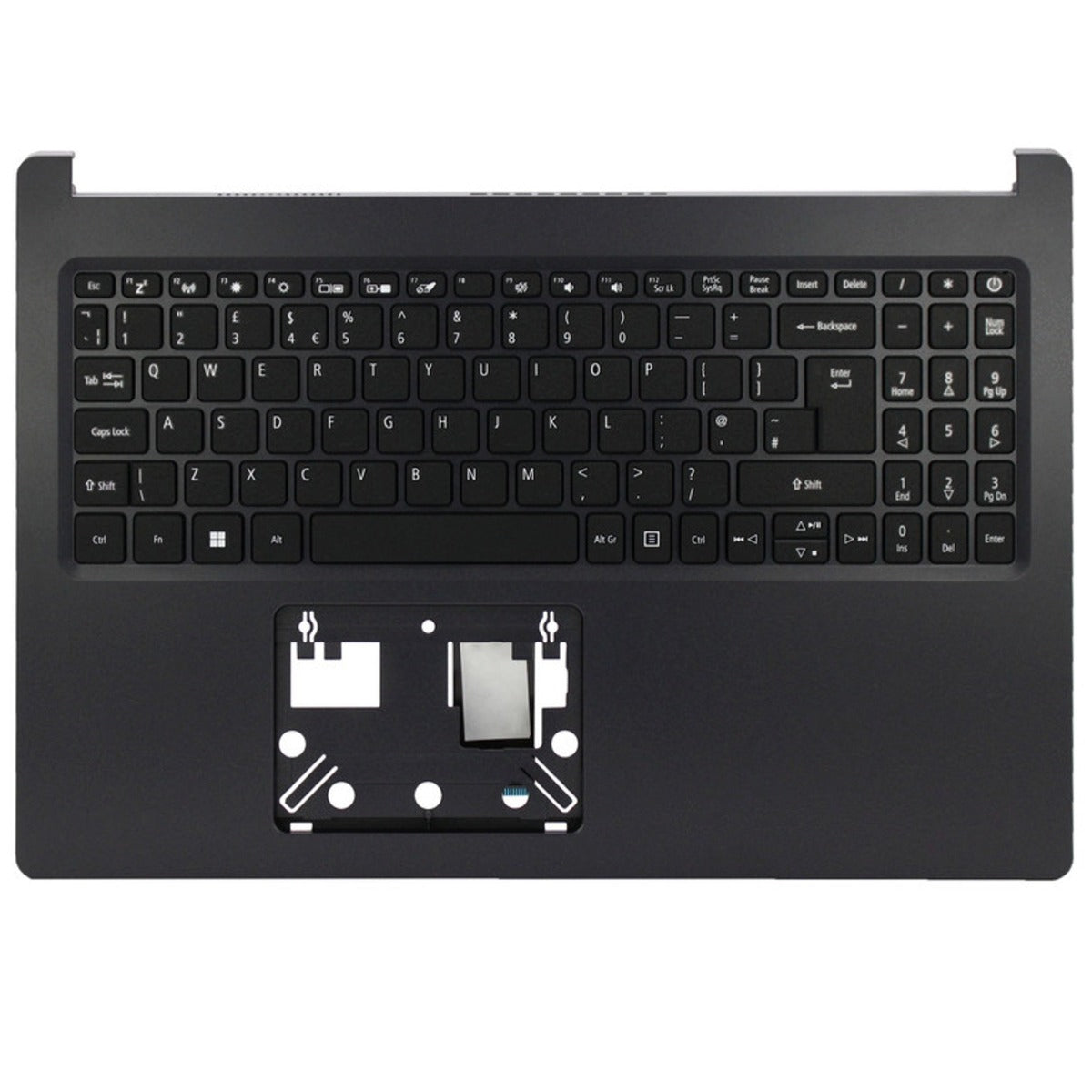 Acer Aspire A515-44 UK Layout Non-Backlit Palmrest Cover Replacement Keyboard