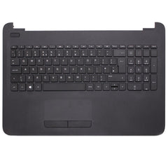 New Replacement For HP 15-AC 15-AF 15-AY 250 G4 255 G4 256 G4 Black Palmrest Top Case UK Backlit Keyboard With Touchpad 813976-031 Compatible With HP PAVILION 15-AF063SA