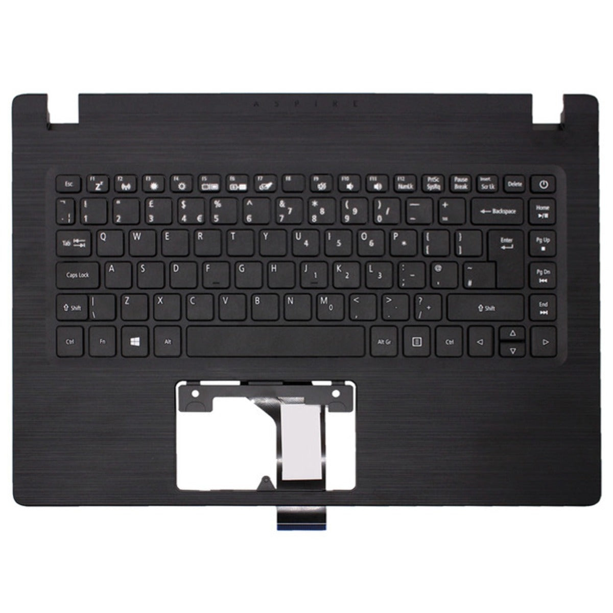 Acer Aspire A114-32 A314-21 A314-32 Palmrest Cover Keyboard UK 6B.GVYN7.029 Black Non-Backlit