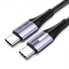 Nowy zamiennik kabla USB-C do USB-C o długości 2 m i szybkim ładowaniu, czarny