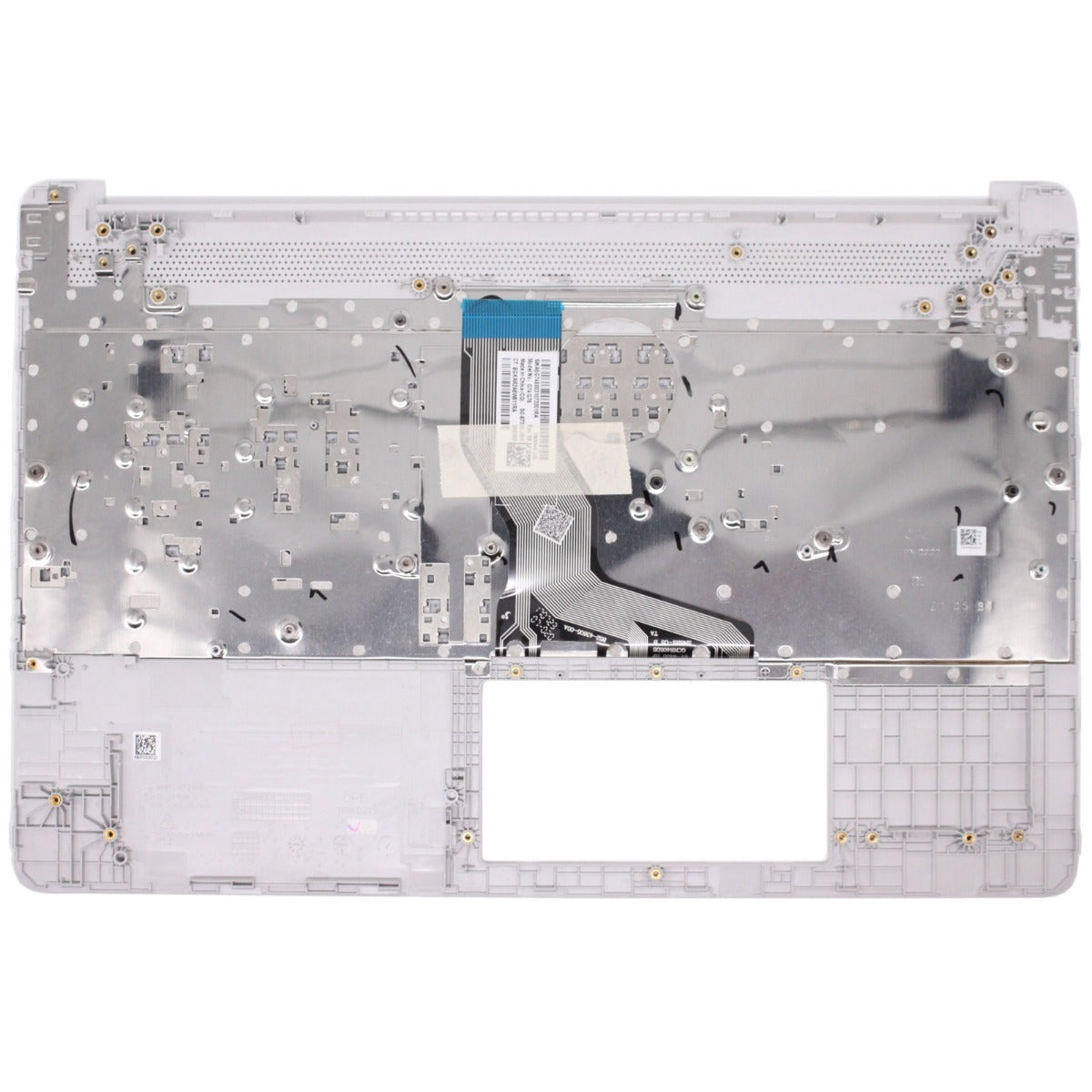 Genuine HP 15S-FQ 15S-EQ Laptop Palmrest Silver With UK Non-Backlit Keyboard-L63578-031 Without Fingerprint