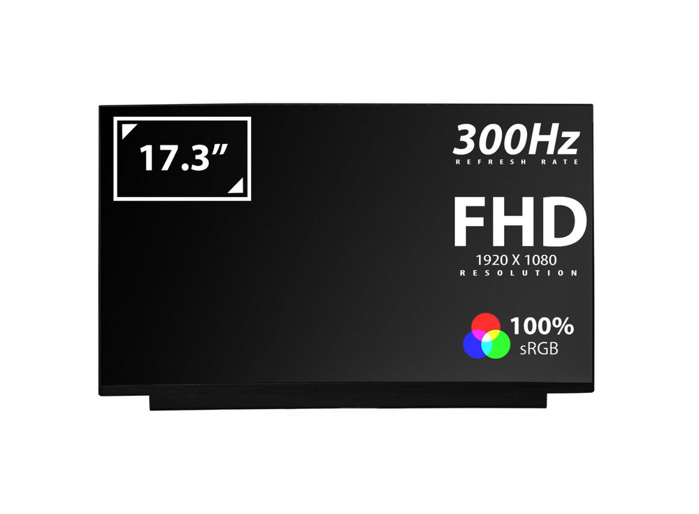 LQ173M1JW03 17.3" LED LCD Screen FHD IPS 1920 x 1080 AG 40 PINS 300HZ Matte Display Panel Compatible With LQ173M1JW03