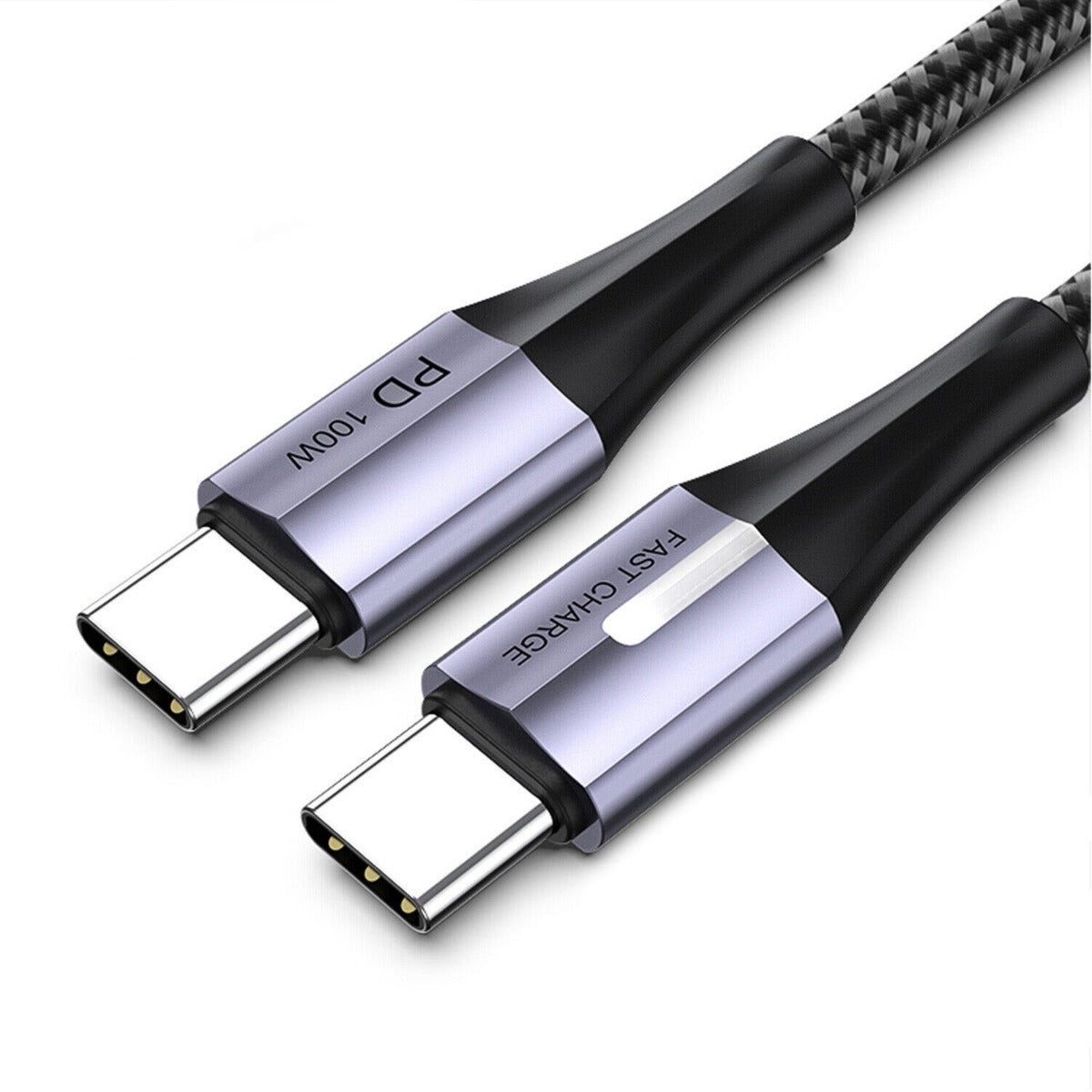 New Replacement For 1 M USB-C to USB-C Charging Cable Black