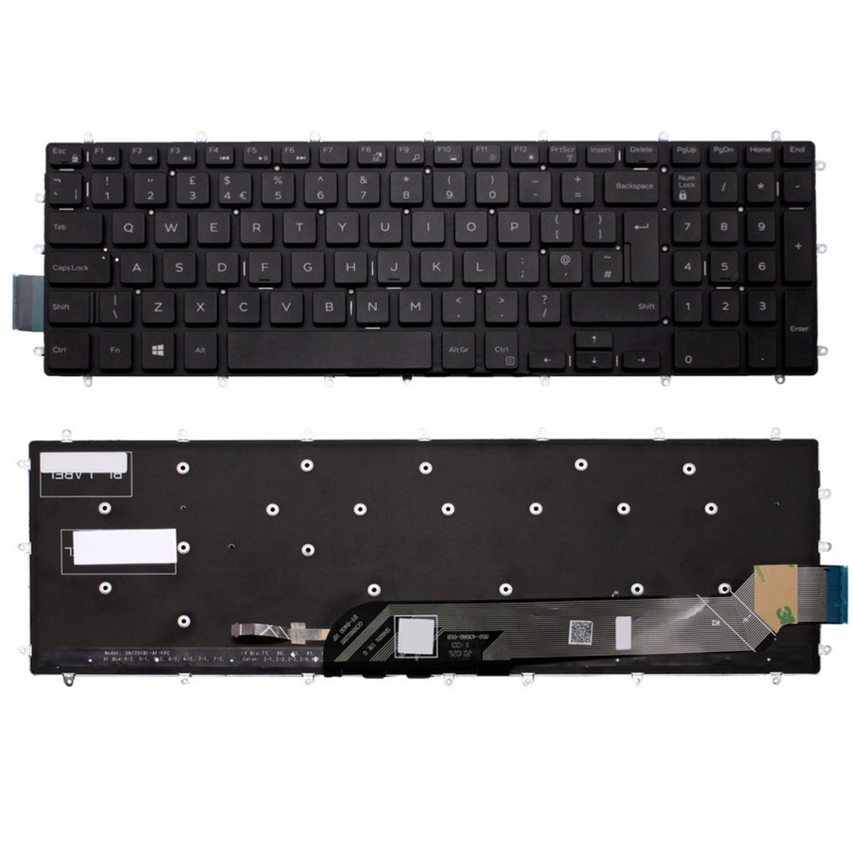 New Genuine Dell G3-3579 3590 3779 UK Backlit Laptop Keyboard 09J9KG