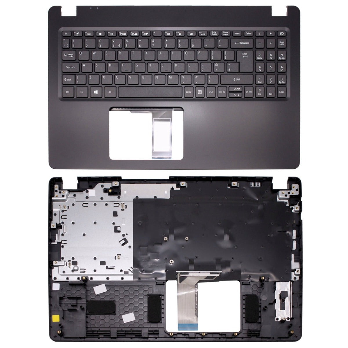 Acer Aspire A315-42 A315-54 A315-54K Palmrest Cover Keyboard UK 6B.HF8N2.013 Black Non-backlit