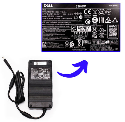 New Dell Adapter For 01MDV8 330W AC Adapter 7.4mm 330W 19.5V 16.92A Fast Charging Laptop Charger