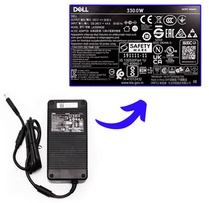 Dell 1MDV8 330W 7.4 MM x 5.0 MM Genuine Delta Laptop Adapter