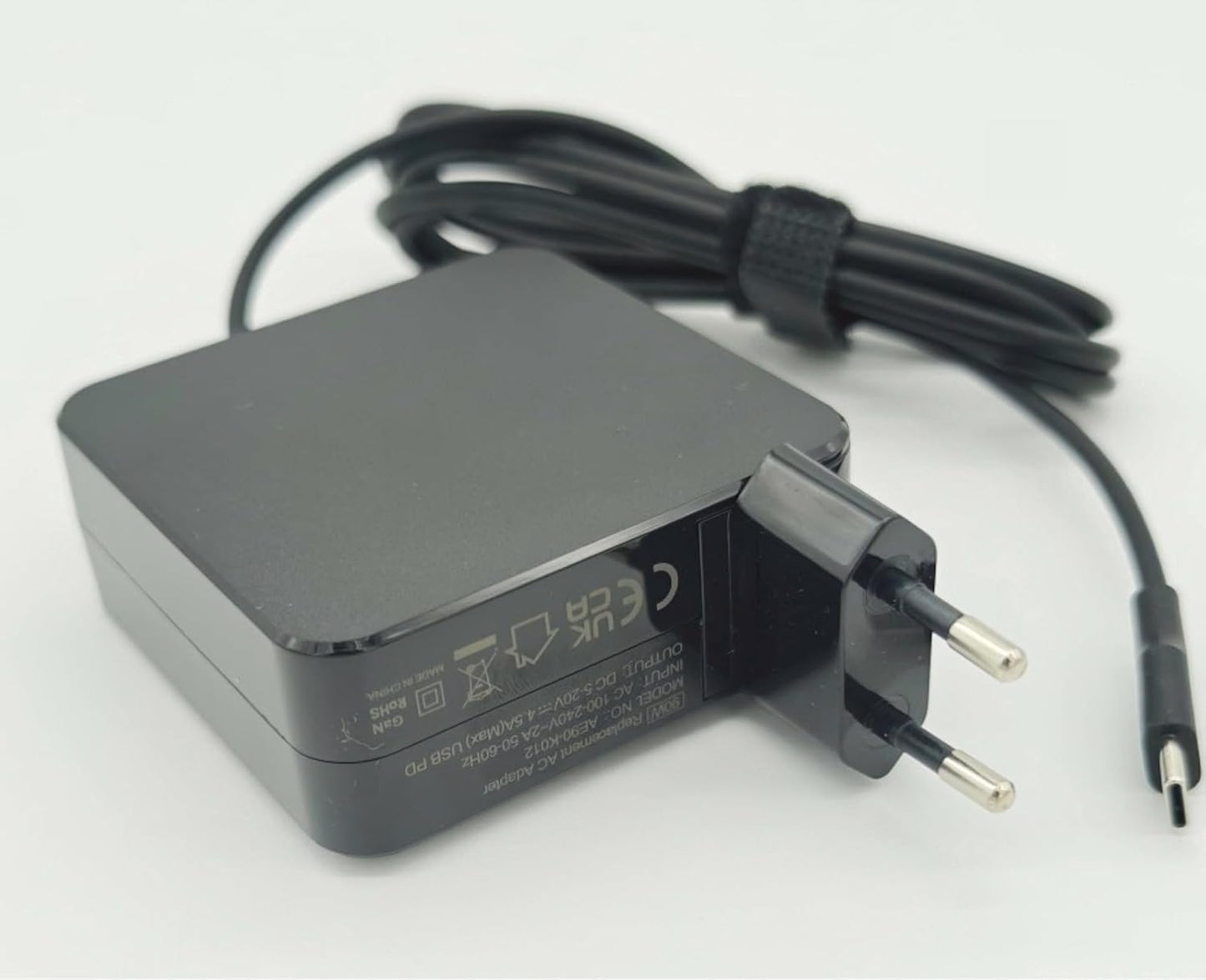 New AJP 90W 20V 4.5A USB-C PD EU Wall Plug Fast Power Supply Adapter Charger