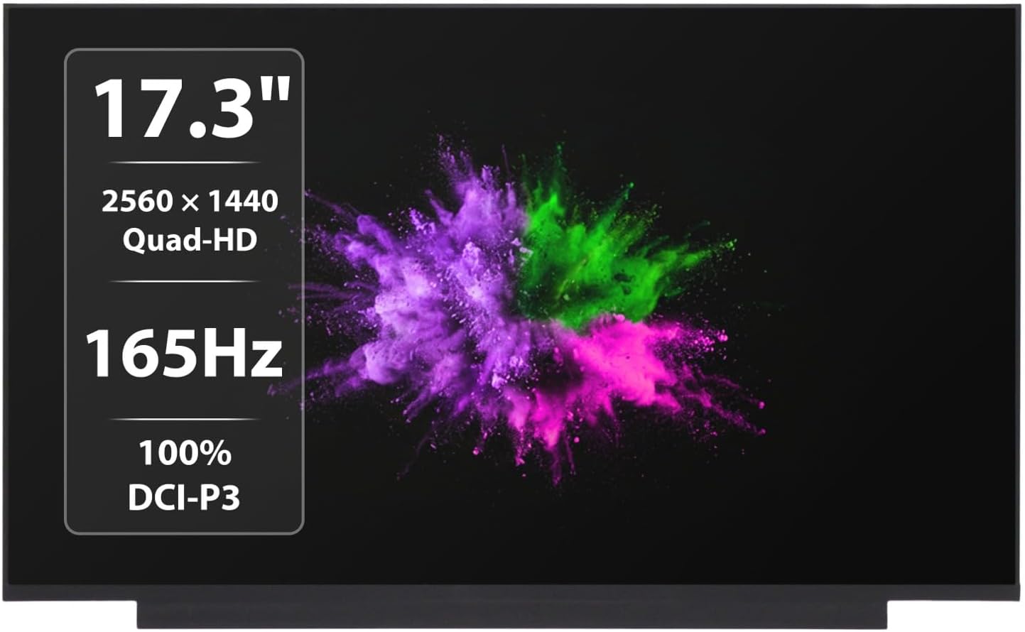 BOE NE173QHM-NY9 17.3" LED LCD IPS Quad-HD Non-Touch Replacement Laptop Screen