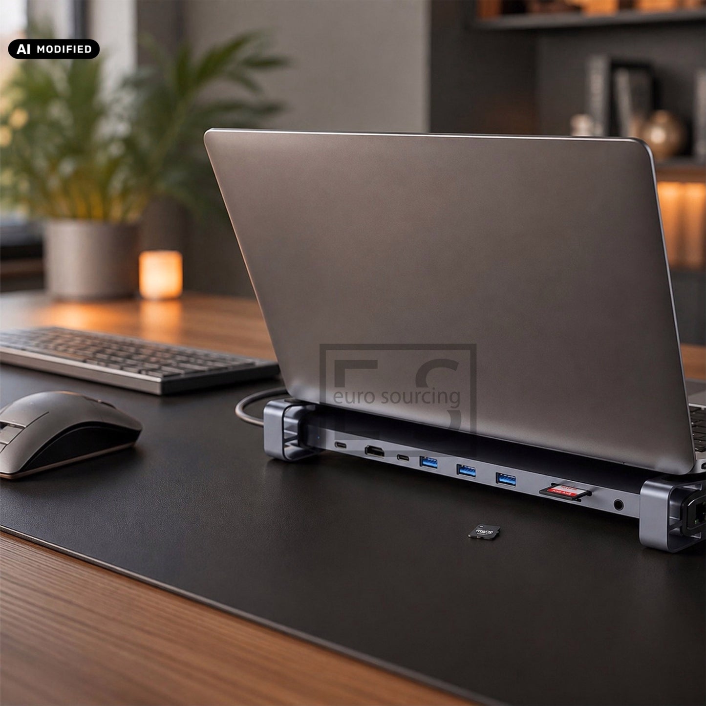 10-in-1 USB-C Docking Station & Laptop Stand Riser | 4K@60Hz HDMI, 100W PD Charging, Ethernet, 3x USB 3.0