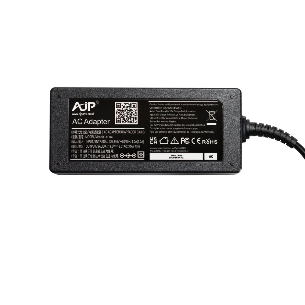 HP PA-1450-32HE 19.5V 2.31A 4.5MM X 3.0MM 45W Laptop Replacement Adapter