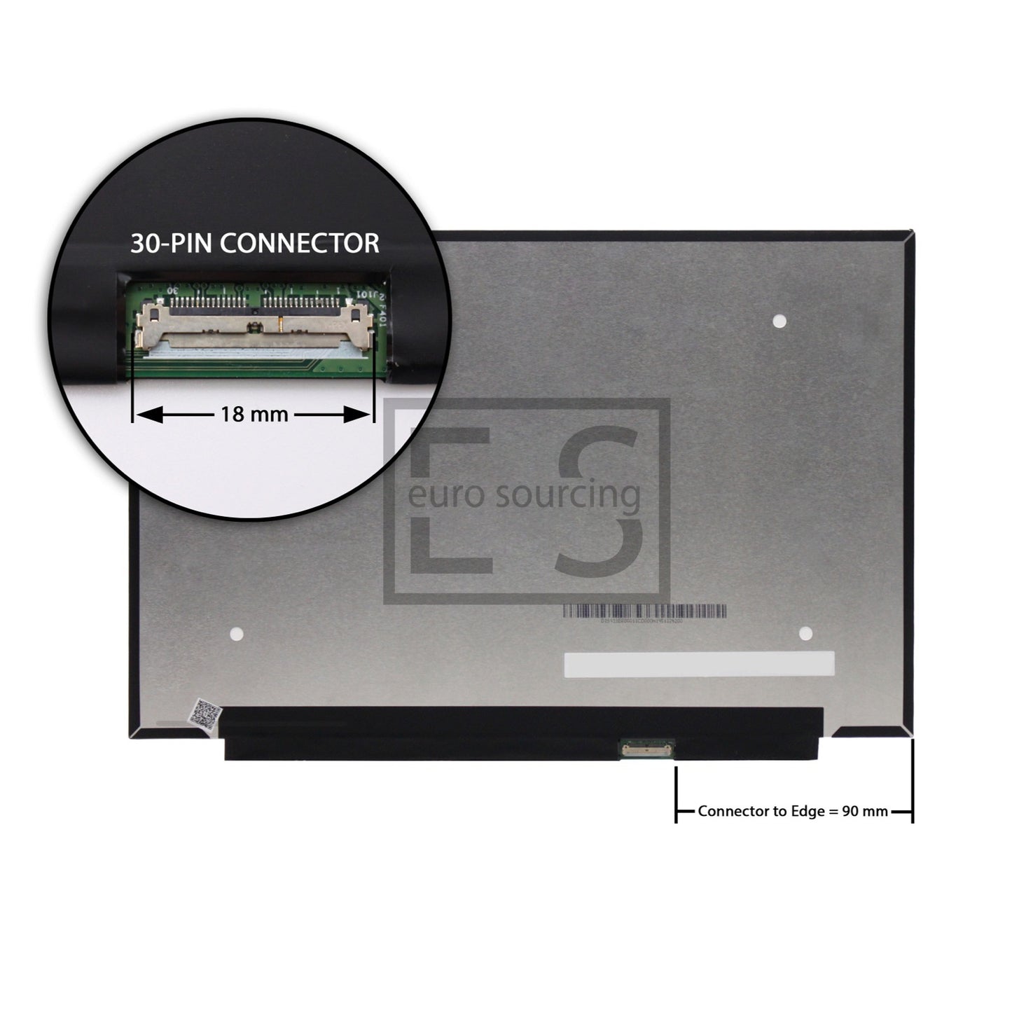 AUO B133UAN01.0 13.3" WUXGA 1920x1200 IPS LED LCD 30Pin (18mm) Replacement Laptop Screen