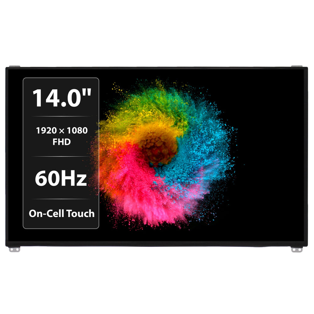 Replacement For Optronics 14" Laptop Screen 1920 x 1080 FHD LED LCD In 60Hz Cell Touch 0RVFT5 B140HAK02.2