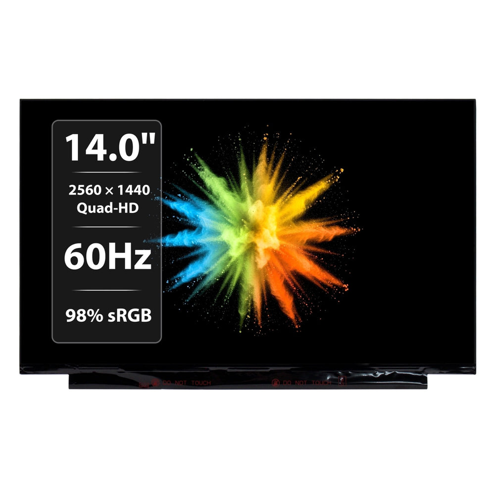 Compatible With AUO B140QAN02.3 14.0" 2560 x 1440 Quad-HD IPS LED LCD Non-Touch Display Panel 40Pins 60Hz Laptop Screen