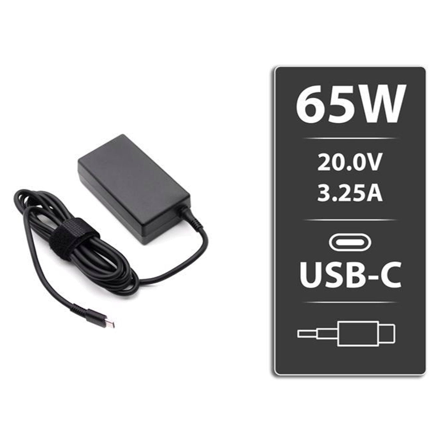 Compatible with HP TPN-LA23 L65505-001 L67440-001 65W USB-C Power Supply AC Adapter Charger (20V 3.25A)