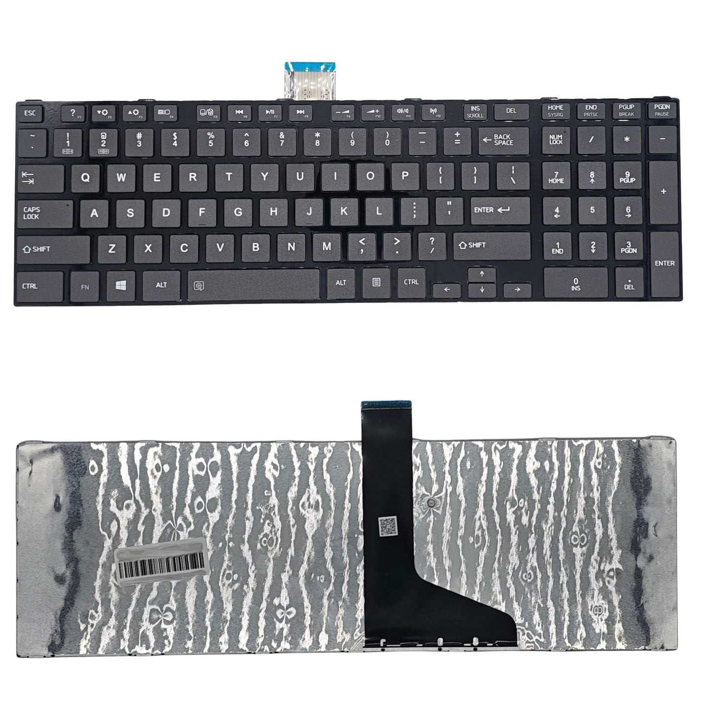 Toshiba MP-11B56GB-528W US Black Layout With Frame Replacement Keyboard