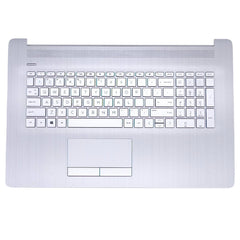 New Genuine For HP 17-BY Laptop US English Silver Palmrest Keyboard With TouchPad
