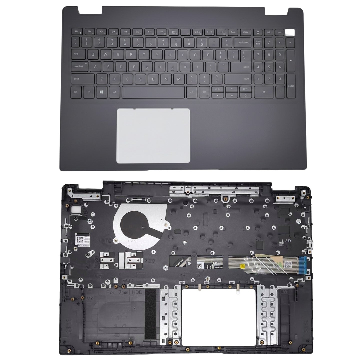 Genuine Dell Latitude 15 3510 E3510 Palmrest US Layout Backlit Keyboard Black