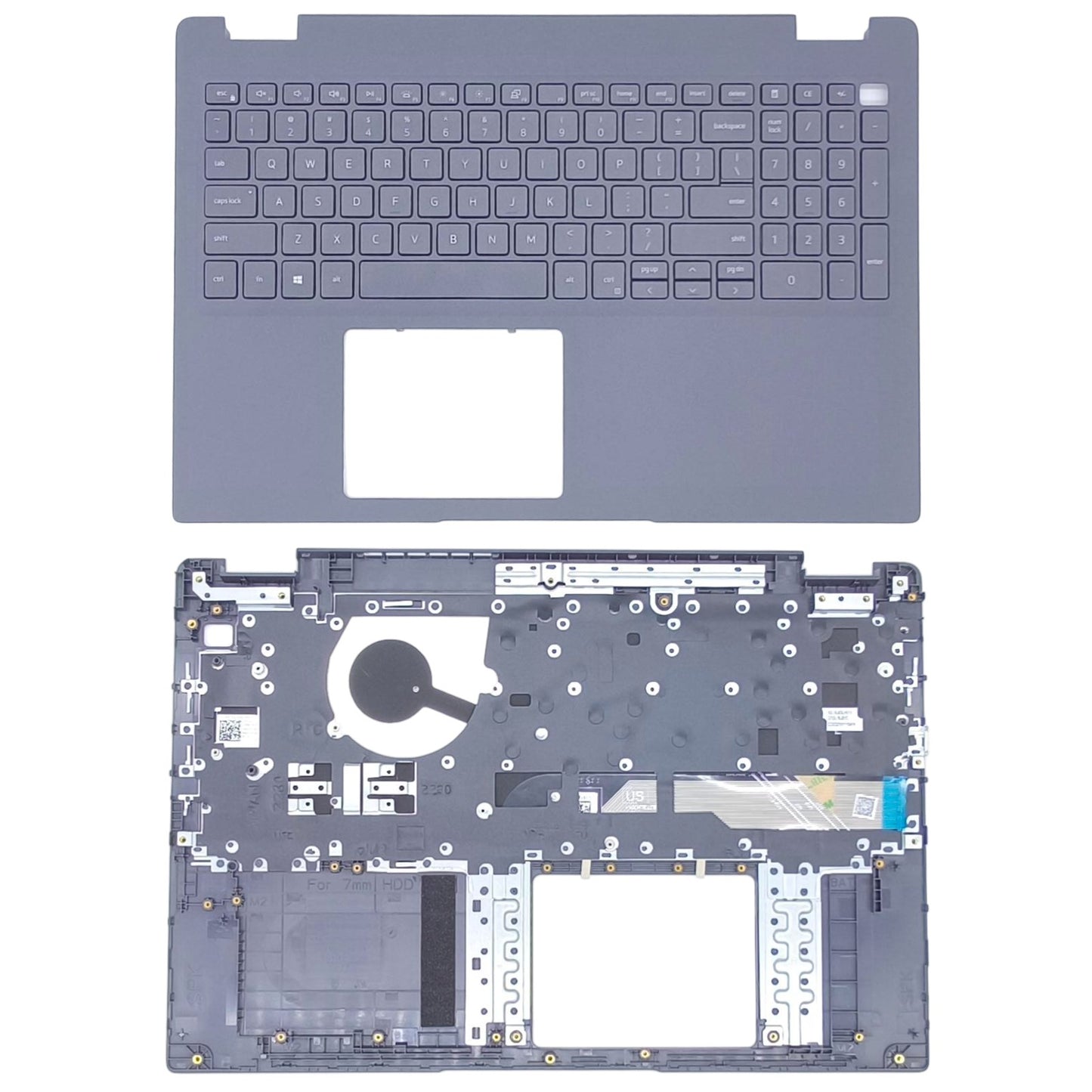 Genuine Dell Latitude 15 3510 E3510 Palmrest US Layout Non-Backlit Keyboard Black