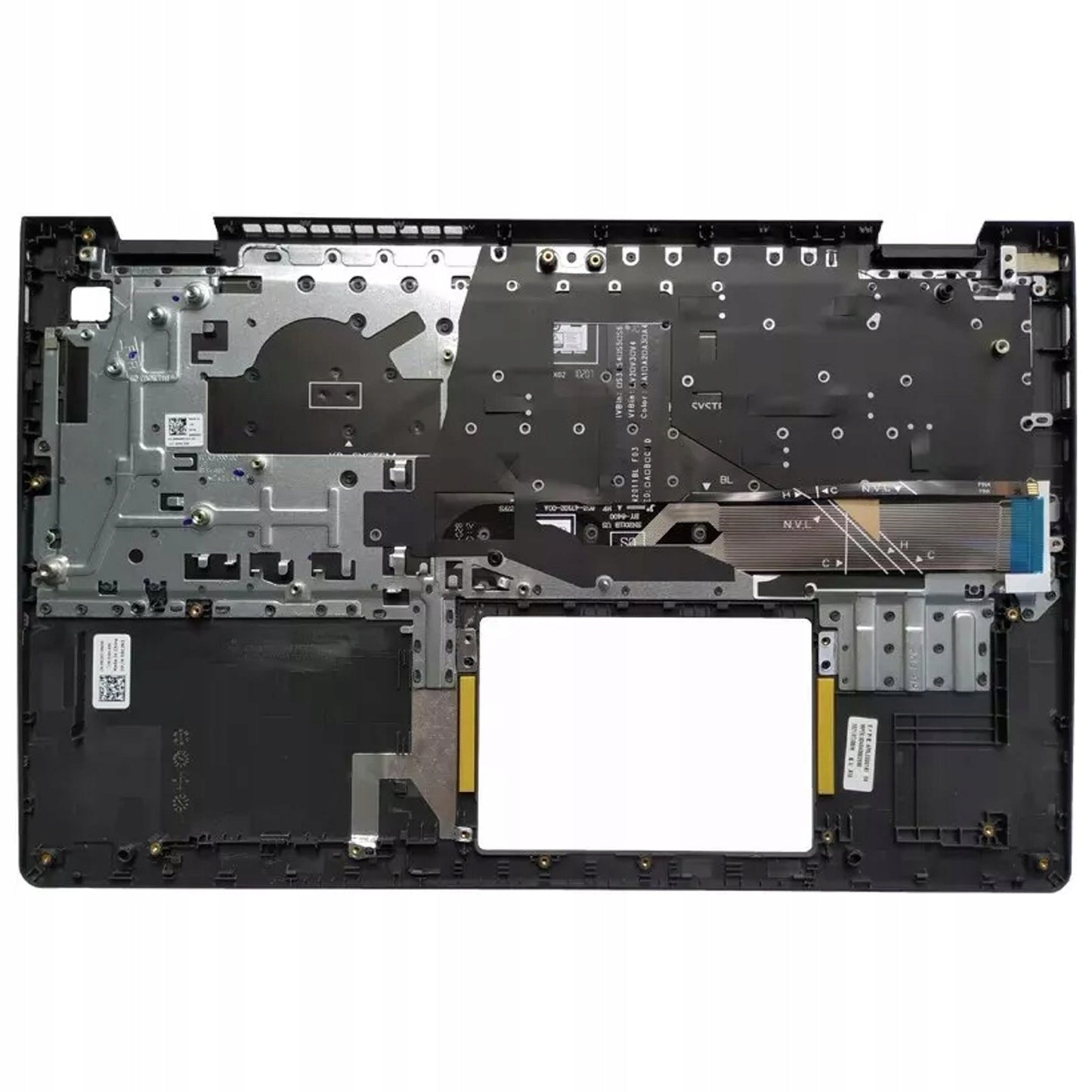 Dell 054WVM 15.6" Palmrest UK Layout Non-Backlit Replacement Keyboard Black