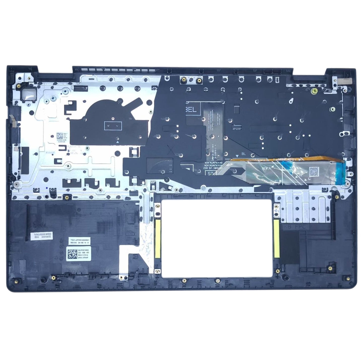 Genuine Dell Vostro 15 3510 3515 3520 3525 0TPXKP TPXKP USB Upper Case US Layout Non-Backlit Keyboard Black