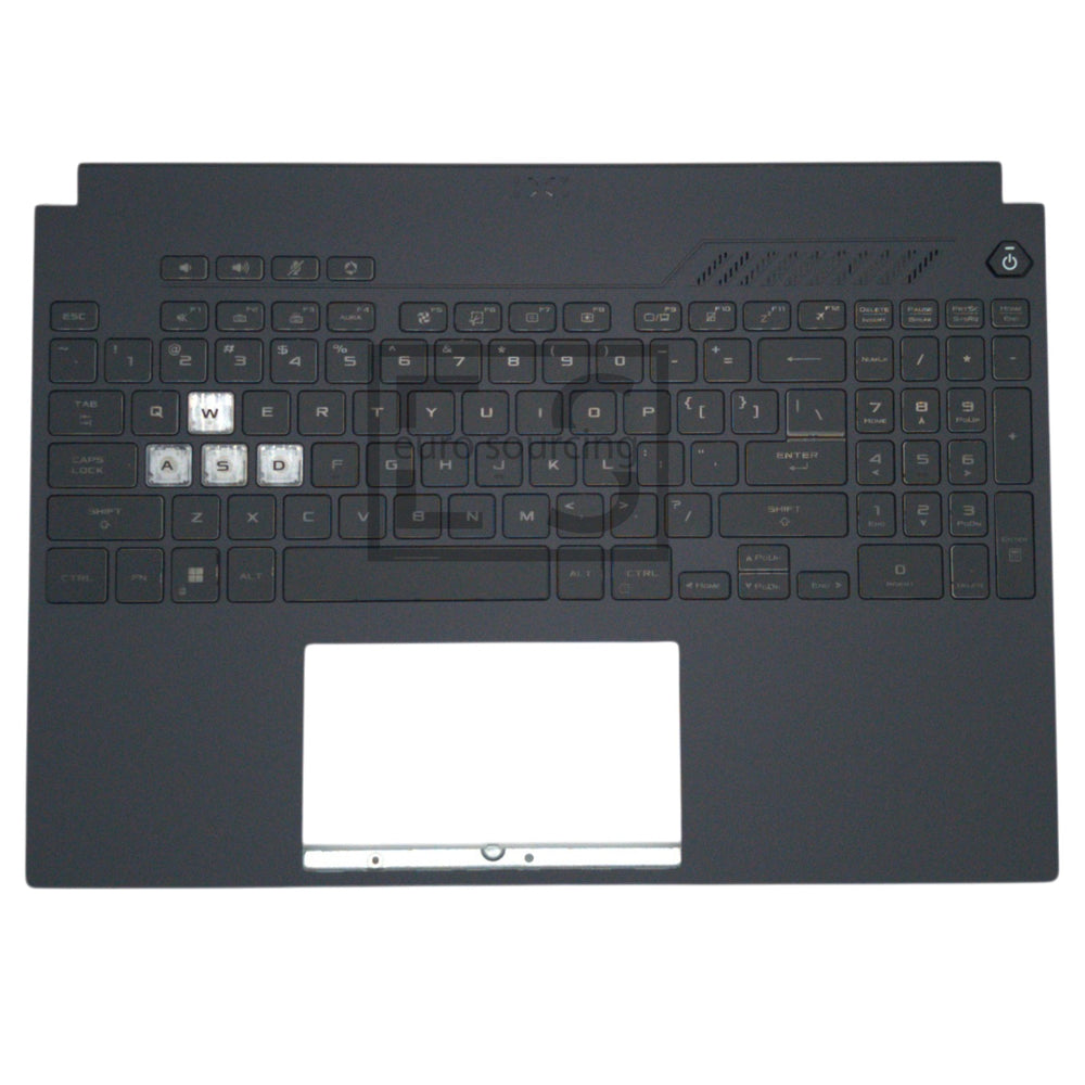 Asus Tuf A15 FA507 US Layout Backlit Replacement Laptop Palmrest with Keyboard Black