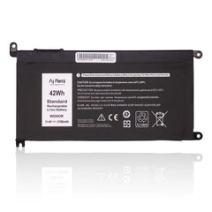 AJP High-Capacity 3-Cell 11.4V 42Wh (3700mAh) Replacement Laptop Battery for Dell WDXOR / WDXOR-S-3S1P