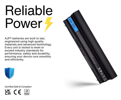 Replacement AJP Laptop Battery for Dell E6320, E6320-68-3S2P 6-Cell 11.1V 58Wh 5200mAh Extended Li-ion Battery