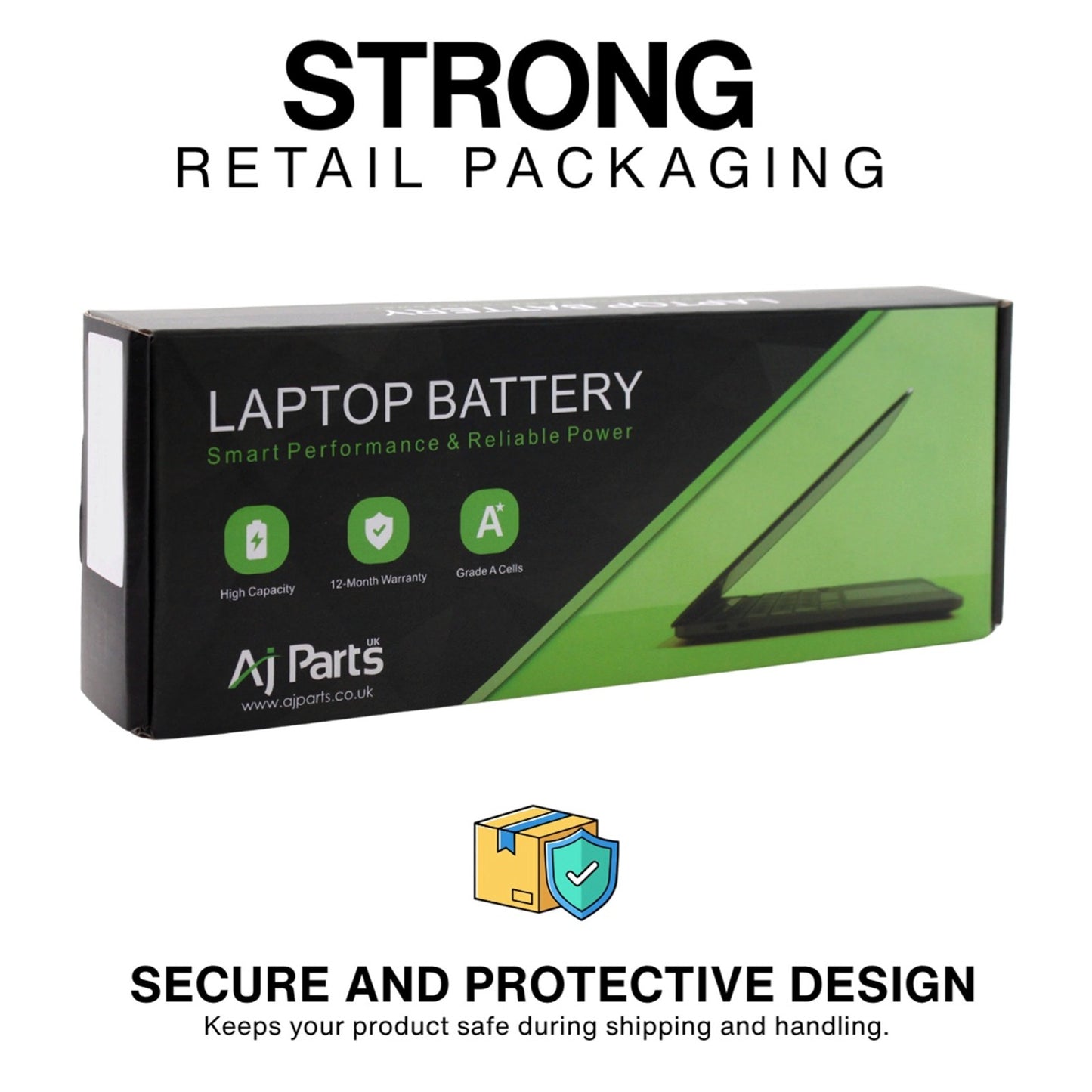 Replacement AJP Laptop Battery for Dell E6320, E6320-68-3S2P 6-Cell 11.1V 58Wh 5200mAh Extended Li-ion Battery