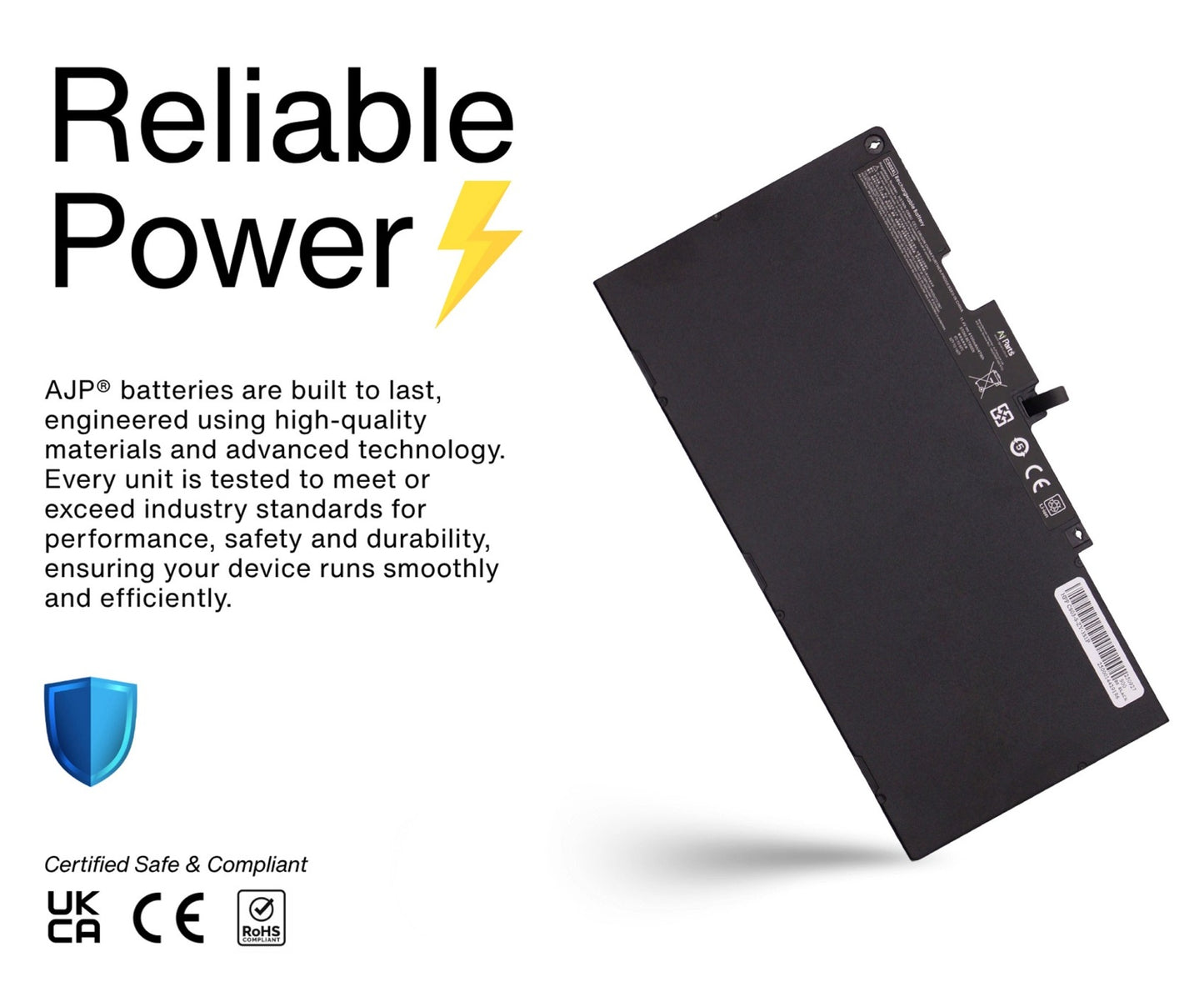 AJP CS03 / CS03-S-ZY 3-Cell 11.4V 4100mAh (47Wh) Li-ion Replacement Laptop Battery for HP