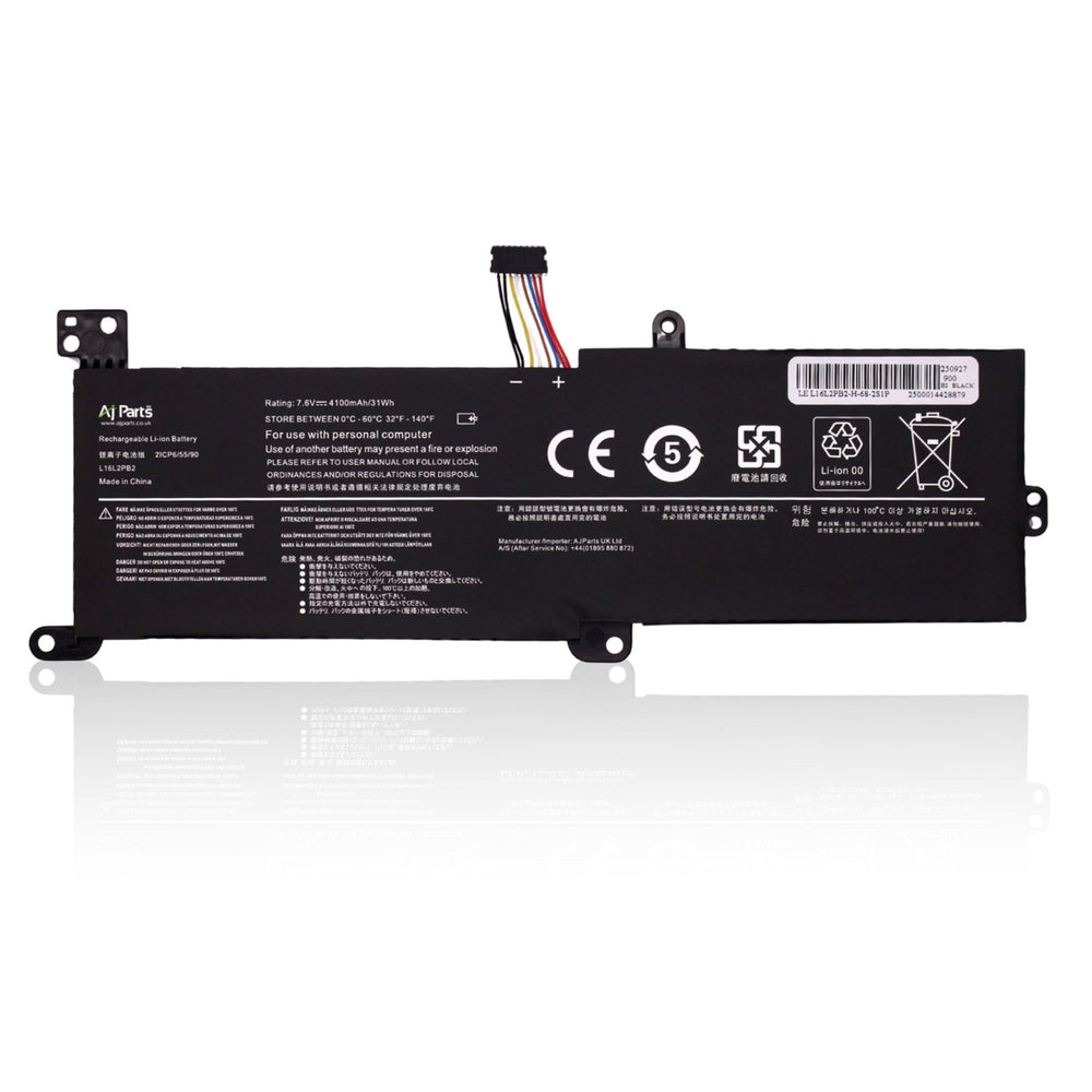 AJP L16L2PB2 / LE L16L2PB2-H-68-2S1P 7.6V 4100mAh 2-Cell Li-ion Replacement Battery for Lenovo Laptop