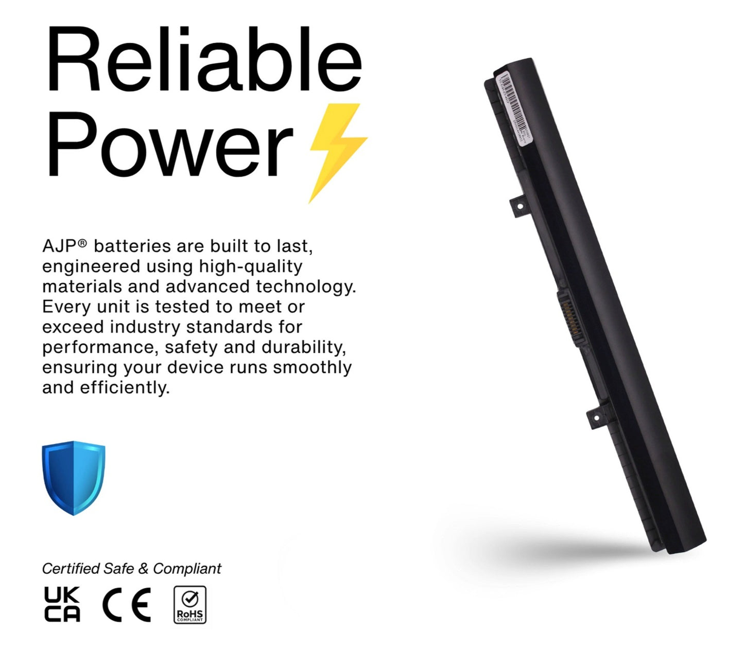 AJP Replacement Laptop Battery for Toshiba 5185 / 5185-ZY-4S1P 4-Cell 14.4V 2200mAh Li-ion Black