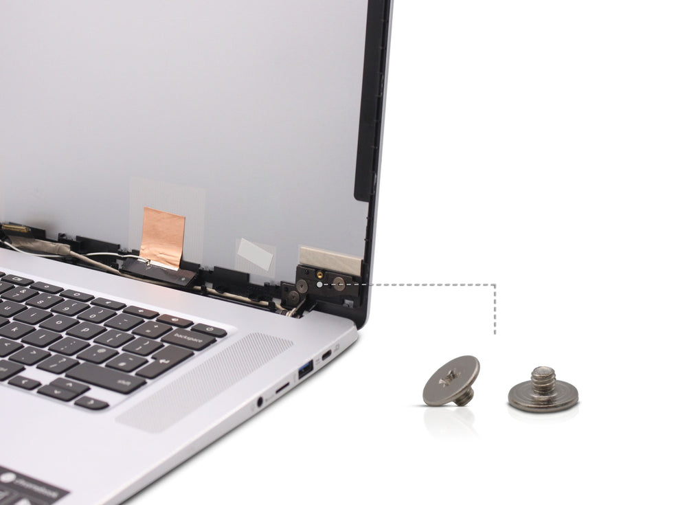 Laptop Hinge Screws 7mm Flat Round Head, 2.5mm Diameter 2.5mm Length (2.5mm 2.5mm 7mm), Replacement Set, 6-Pack