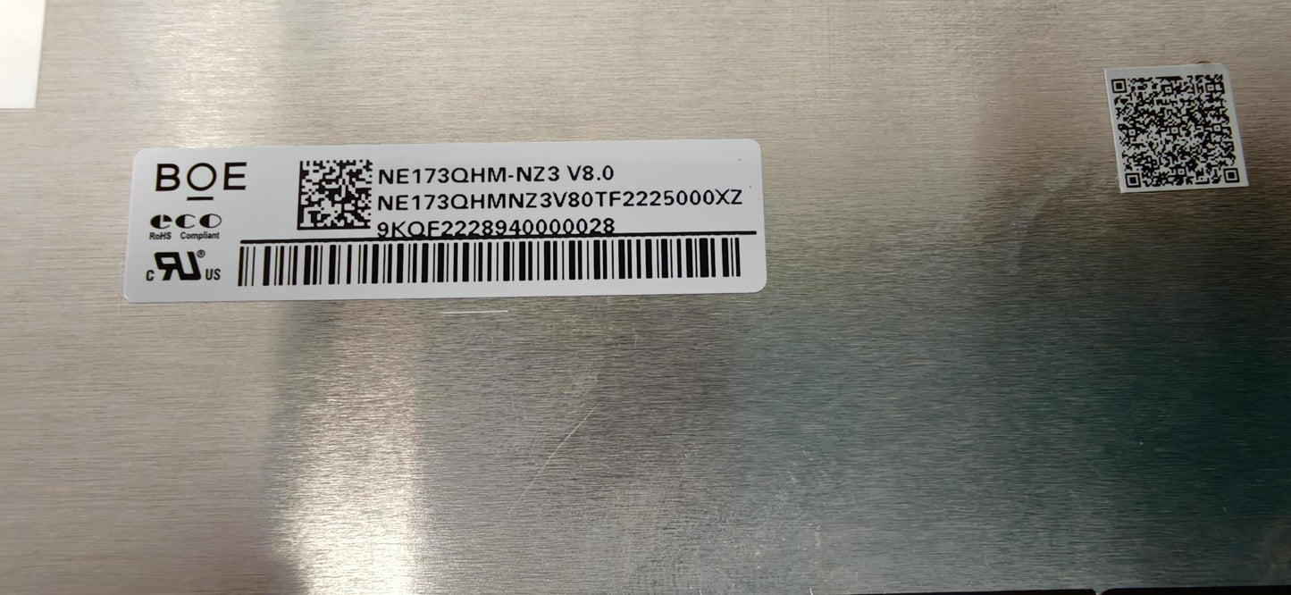 Refurbished - NE173QHM-NZ3 V8.0 17.3" 240Hz QHD IPS LED LCD Laptop Replacement Screen