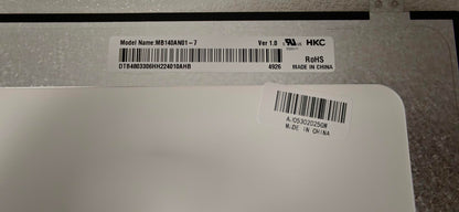 Refurbished - MB140AN01-7 14" Matte HD LED LCD Laptop Replacement Screen