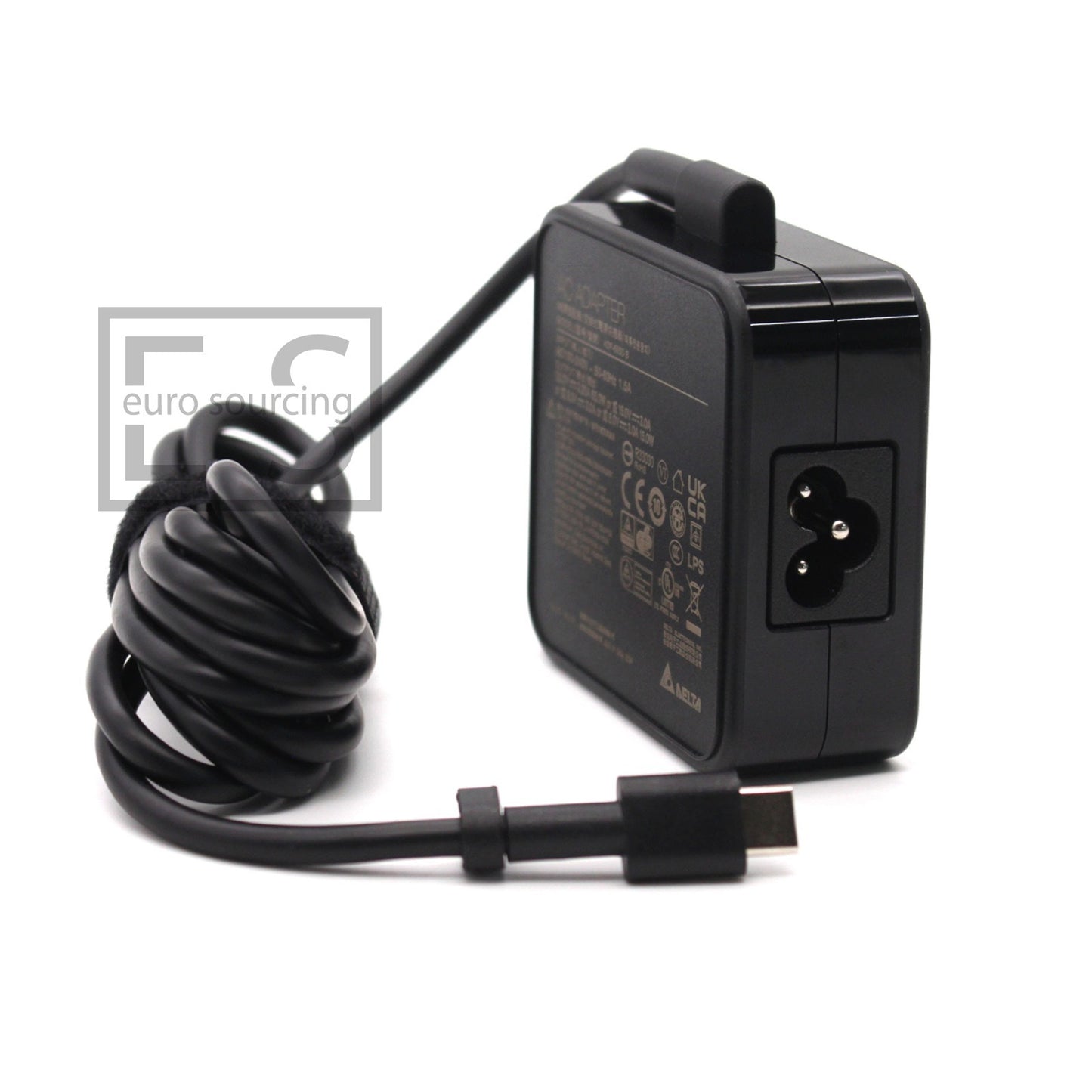 Delta Brand 65W 5V/3A USB-C Type-C AC Power Supply Replacement Laptop Adapter