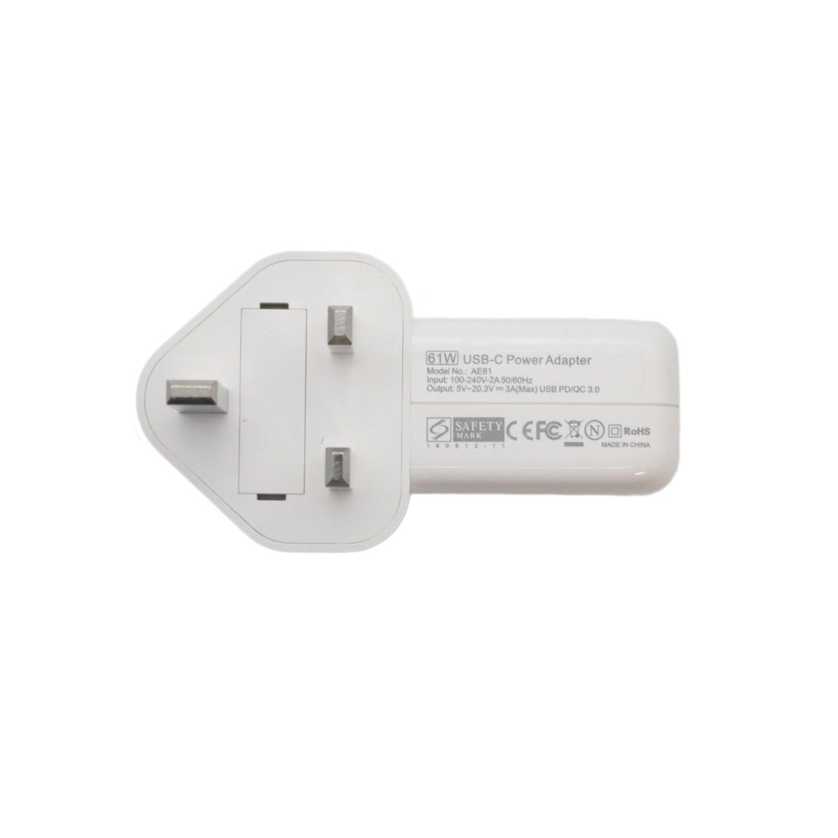 Replacement AJP Brand For Macbook Pro A1706 A1708 61W USB-C Power Adapter Charger 2016 2017