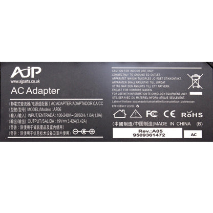 New Replacement For Asus 19V 3.42A Centre Pin AJP Brand 65W AC Adapter 4.0mm X 1.35mm