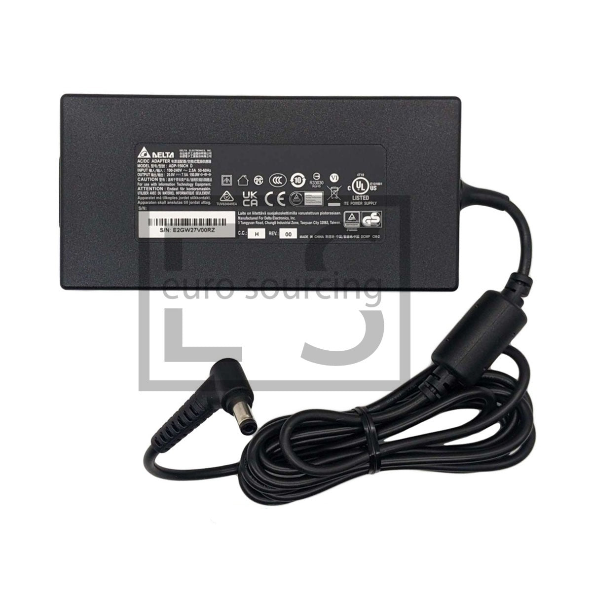 Genuine Delta 150W 20A 7.5A 5.5MM x 2.5MM Gaming Laptop Adapter Power Supply Compatible With MSI GT683-694UK