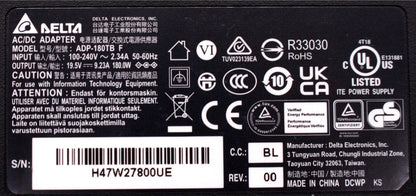 Genuine Delta 180W 19.5V 9.23A 5.5MM x 2.5MM Gaming Laptop Adapter Power Supply Compatible With ASUS ROG GL504GM