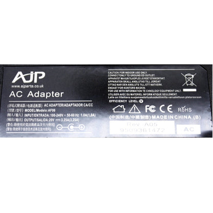 New Replacement For AJP Adapter For Lenovo 20V 3.25A 65W 4.0mm X 1.7mm Compatible With LENOVO IDEAPAD 3-14IGL05 ( TYPE 81WH )